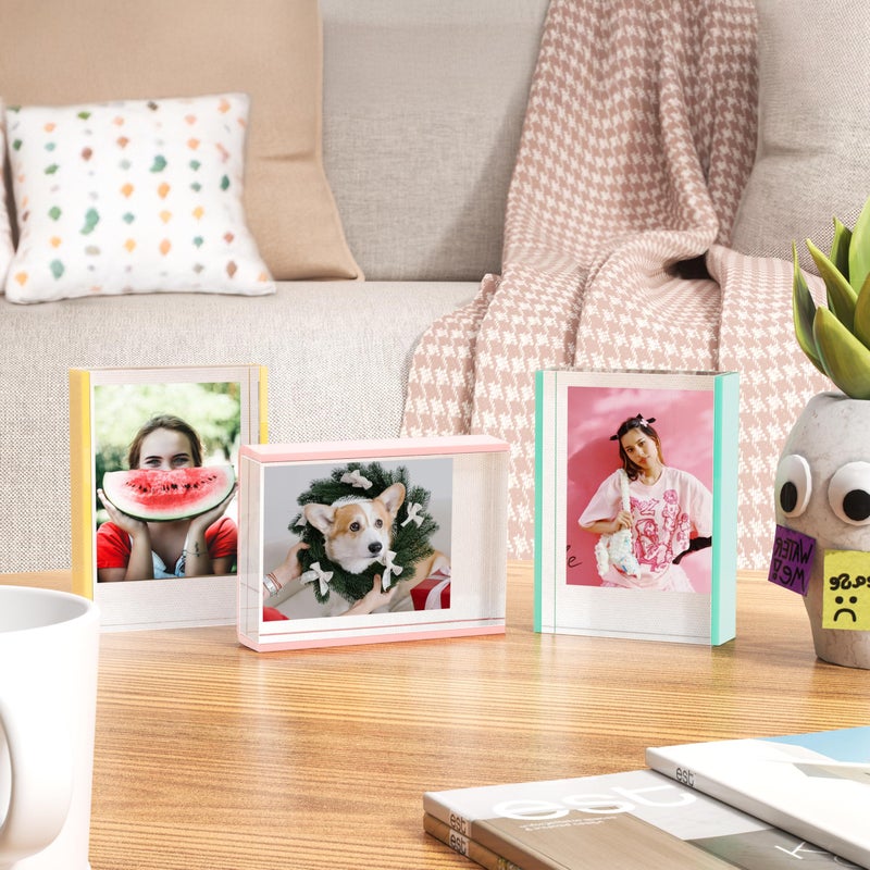 WINKINE Instax Mini Frames, Polaroid Frame for Fujifilm Instax Mini Film, 2x3 Small Picture Frames for Desktop, Polaroid Photo Frame, Small Size Wallet Picture Holder - Image 4